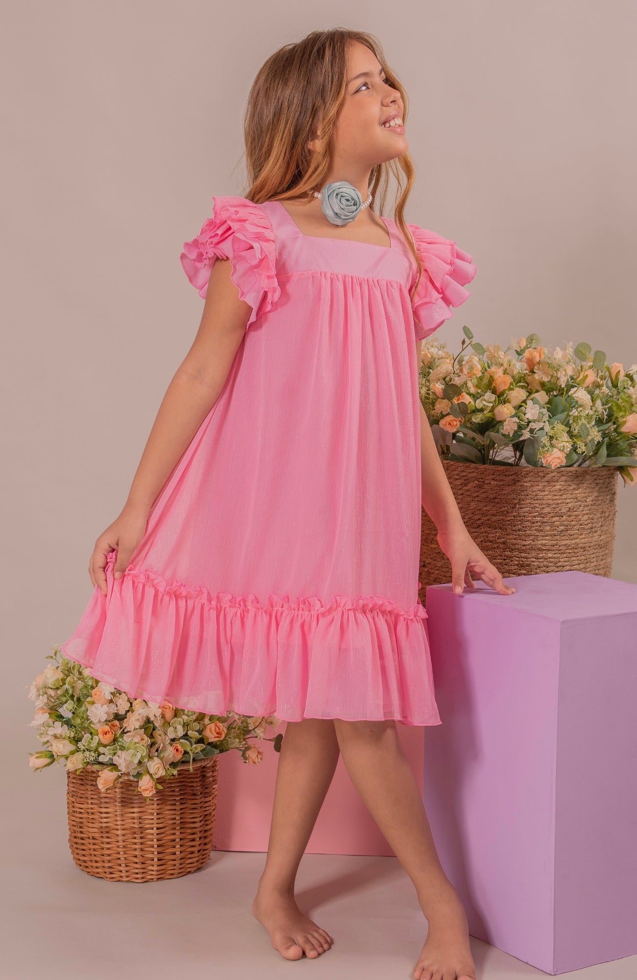 Fashion vestidos estilo batola para niñas