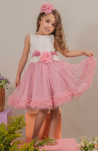 Vestido para Niña Soy Esencia - Beige Rosa