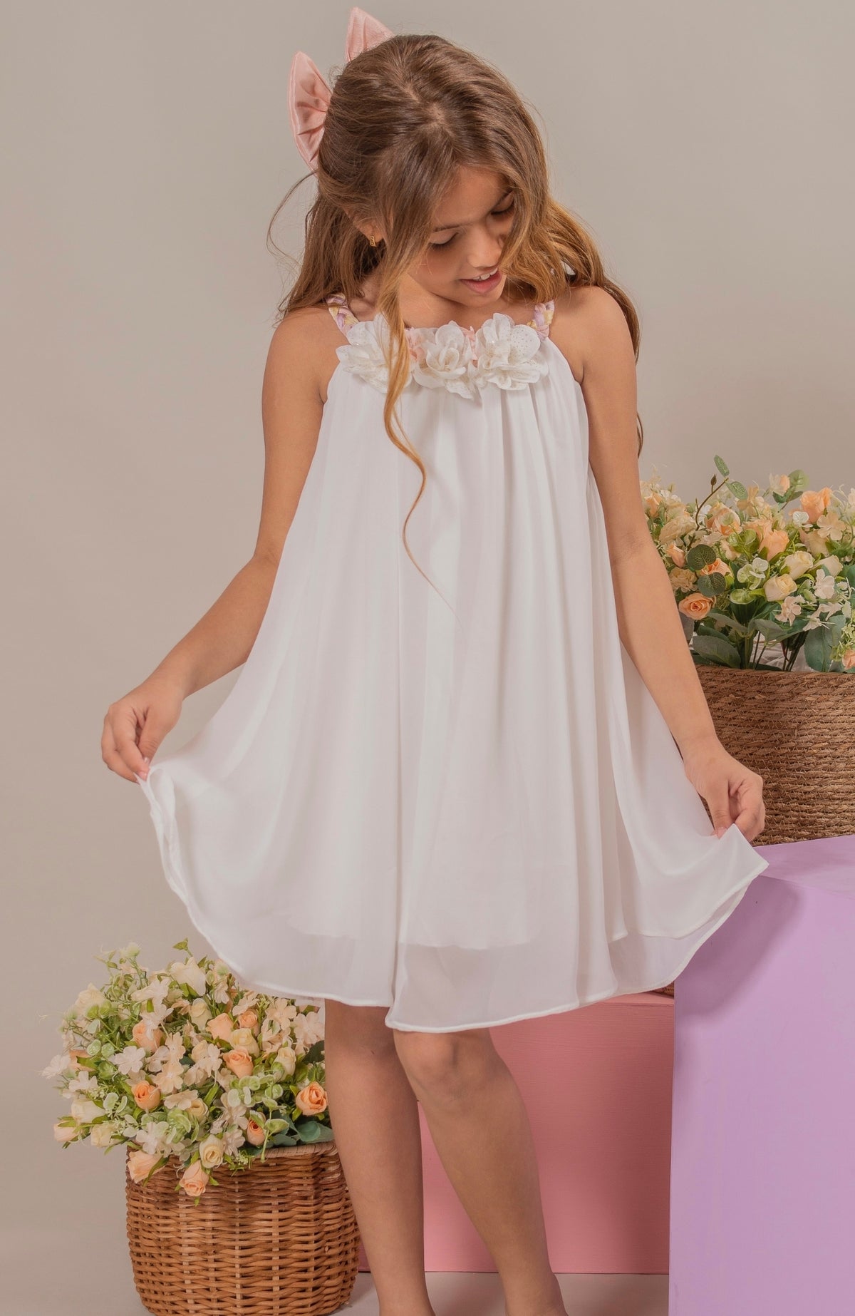 Vestido para Niña Soy Auténtica - Beige