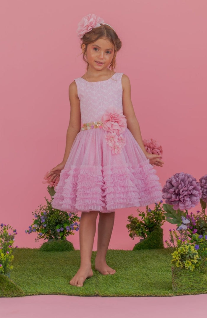 Vestido Para Bebita Delicada - Rosa