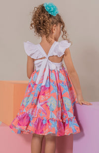 Vestido para Niña Soy Divertida - Mandarina