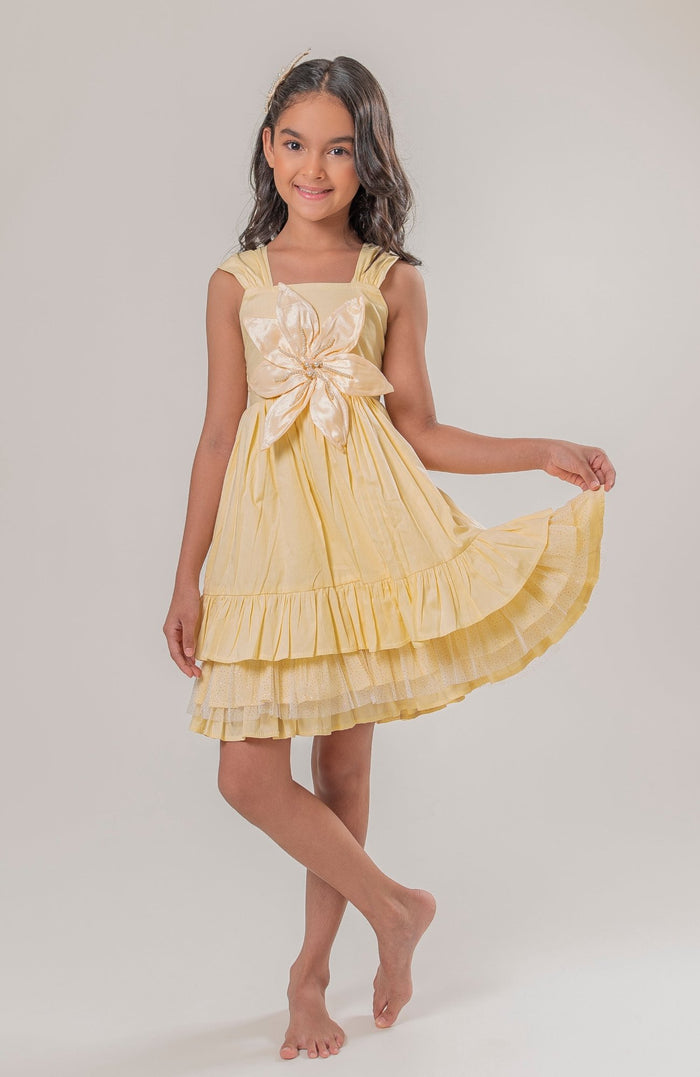 Vestido Para Niña Gloriosa Amarillo