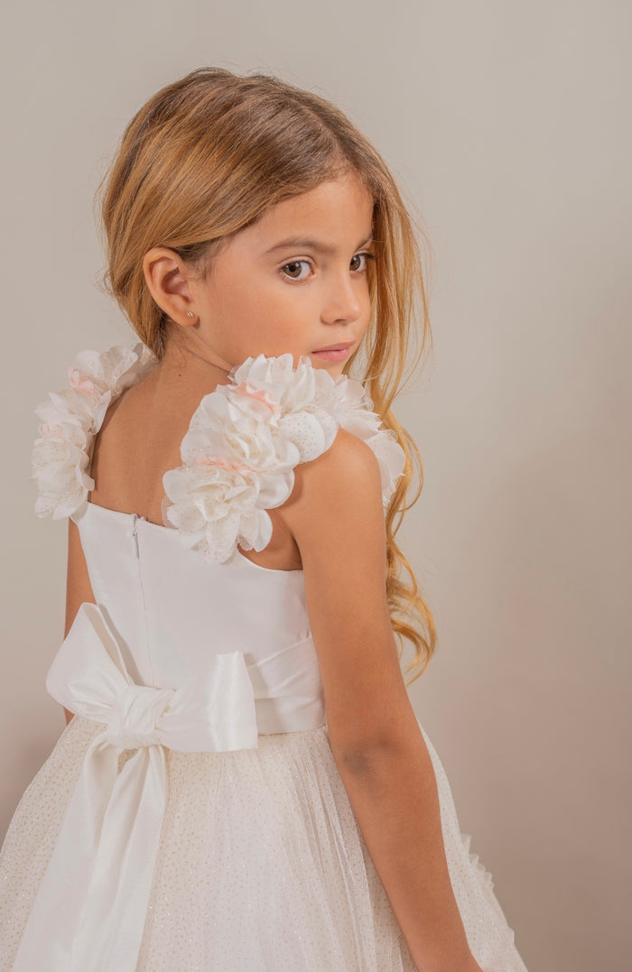 Vestido para Niña Soy Valiosa - Beige