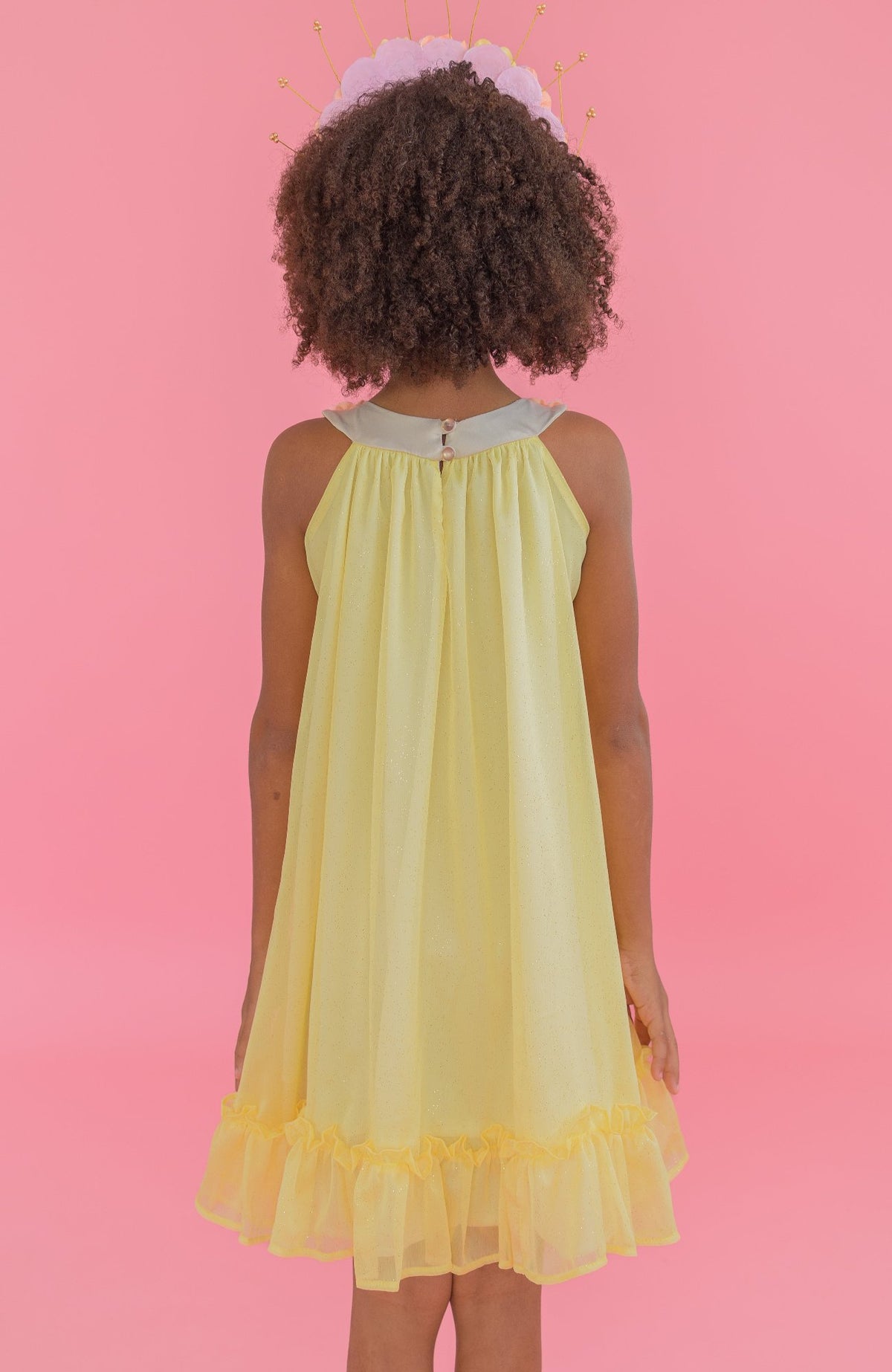 Vestido Para Niña Verdades Amarillo