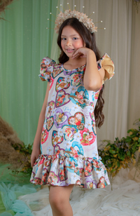 Vestido para Niña Colores – Lilo Couture - Ropa de Diseño para Niñas